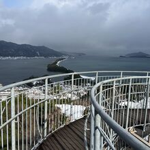 股のぞきの台よりもさらに高いところから見られるので絶景です。