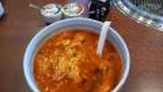 ユッケジャンクッパは、酸味が効いていました