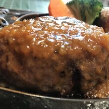 ハンバーグのアップ