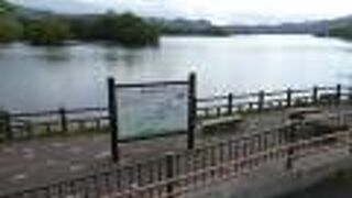 大沼と小沼が繋がった部分