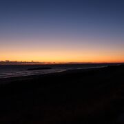 遠州灘海浜公園白羽地区からの夕景