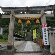 山寺の神社