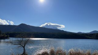 自然が残る静かな湖