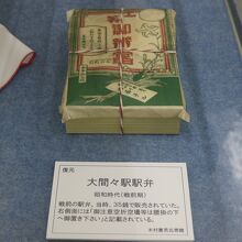 大間々駅の駅弁　大間々資料館