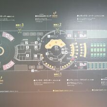 シーパセオの船内案内図