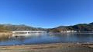 河口湖畔の公園