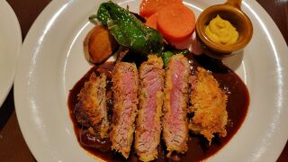 元日に新大阪駅のグリルキャピタル東洋亭でビフカツランチ