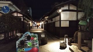 イルミネーションの帰りに通りました