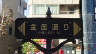 金座通りとは愛称で、中央区が管理している道路です。