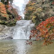 素晴らしい滝、でも足元注意です。