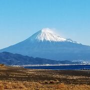 リベンジ成功。晴れた富士と青い海は最高の組み合せ