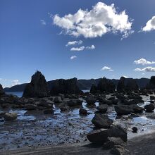 ゴツゴツの岩が立派
