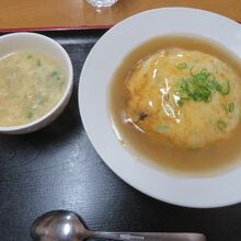 天津飯を食べました