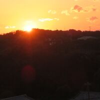 夕日が綺麗でした