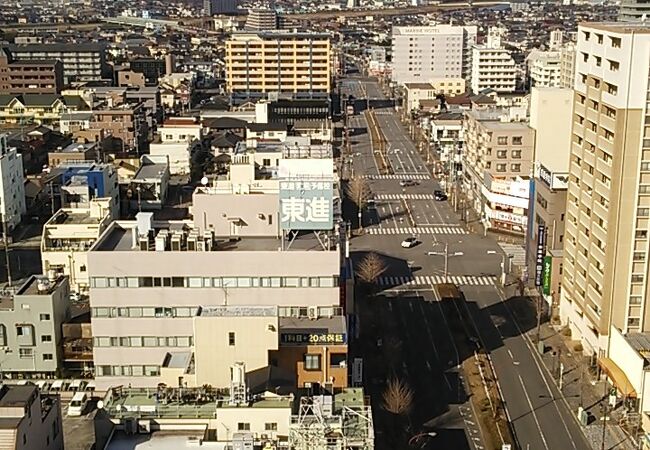 展望フロアや特産品店など、五井駅近くでの気軽な観光に便利