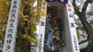 生で観る山笠は迫力があります