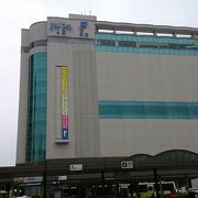 広島駅前の大きな百貨店