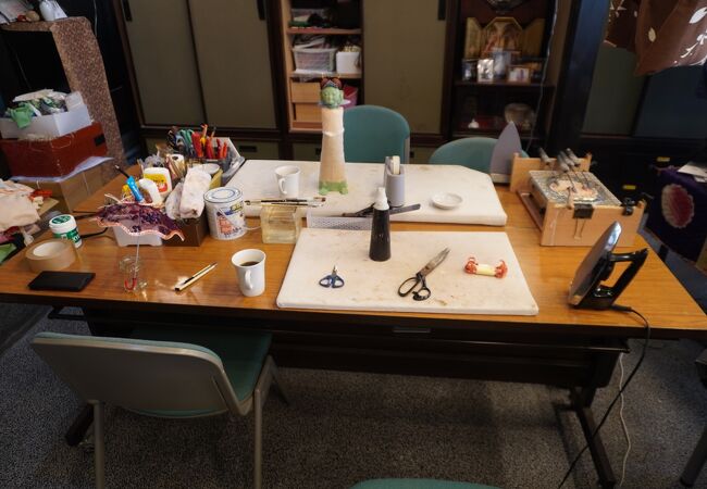 ２代目辻村寿三郎の工房兼ショップ