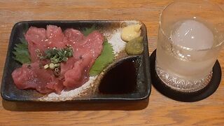 亀の刺身を食べました