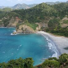 中山峠から見た小港海岸