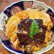 絶品の焼鯖素麺