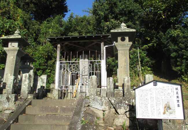 墓碑の周りは鉄柵などで囲まれています。