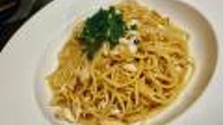 渡り蟹のスパゲッティ！美味しかった。