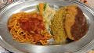 トルコライスにレモンステーキ