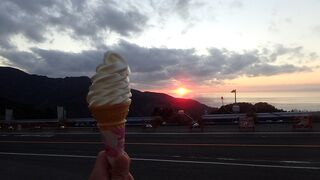 夕日がきれいに見える立地