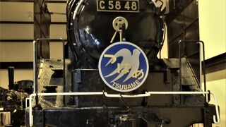 待ち合わせ時間に、ＳＬの見学を