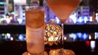 博多の夜の梨のカクテル