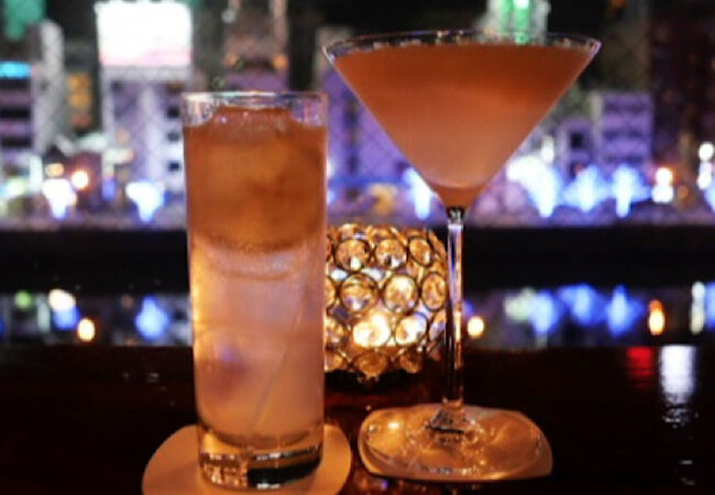 博多の夜の梨のカクテル