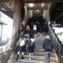 学生で混む時間