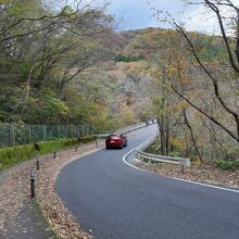 …車も通る道と橋に出て...、