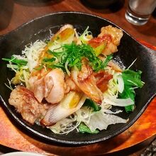 ホルモン鉄板焼き