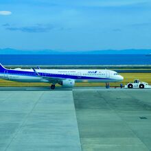 大きな窓から目の前に