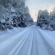 吹雪の秋田をゆく