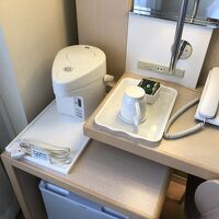 ポットが旧式。温泉旅館みたい