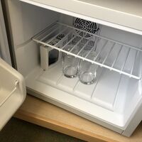 冷蔵庫がひと回り小さいタイプであまり入らない