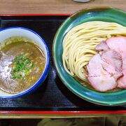 A restaurant specializing in Tsukemen, with a long line of customers every day