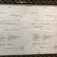 温泉利用許可書