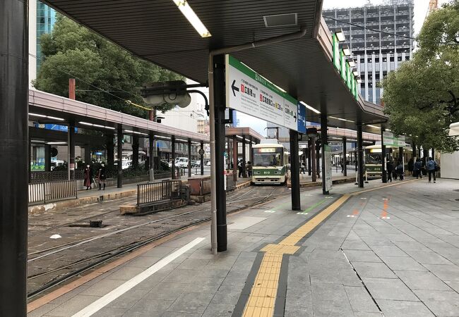 広島電鉄広島駅電停：各方面への起点駅