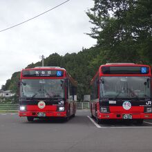 車両は一般的な路線バスタイプ