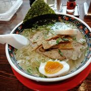 函館に来たらやっぱりあじさいの塩ラーメンははずせません