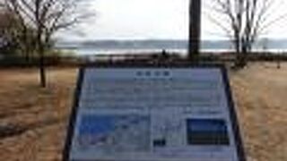 手賀沼を見下ろす景観が素晴らしいです