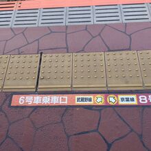 駅の武蔵野線の乗り場マーク