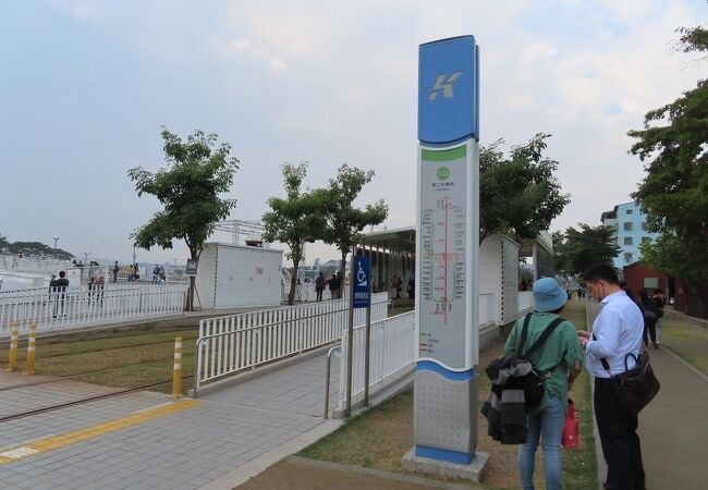 2017年6月30日に開業した高雄捷運環状軽軌の当時の終点駅です。駁二芸術特区観光の最寄り駅ですが、新たに出来た高雄港大港橋の最寄り駅でもあります。