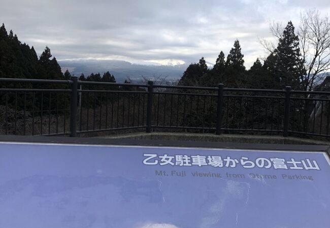 富士山は見えなかった