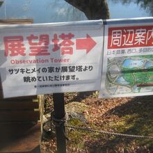 展望塔へのルートもちょっとややこしくなっていますのでご注意を