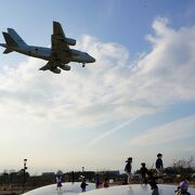 飛行機が見えるスポット